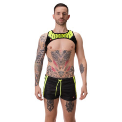 Barcode Berlin Short Byron Laboratory Noir-Jaune fluo